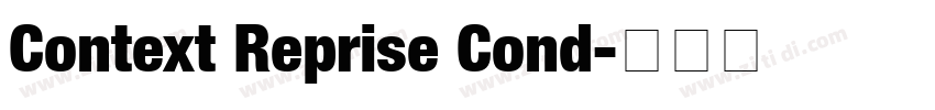 Context Reprise Cond字体转换